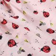 thumbnail image 2 of Vestido para perro rosa XS, cómodo y transpirable, con estampado de mariquita y hierba, a la moda para primavera y verano, 2 of 8