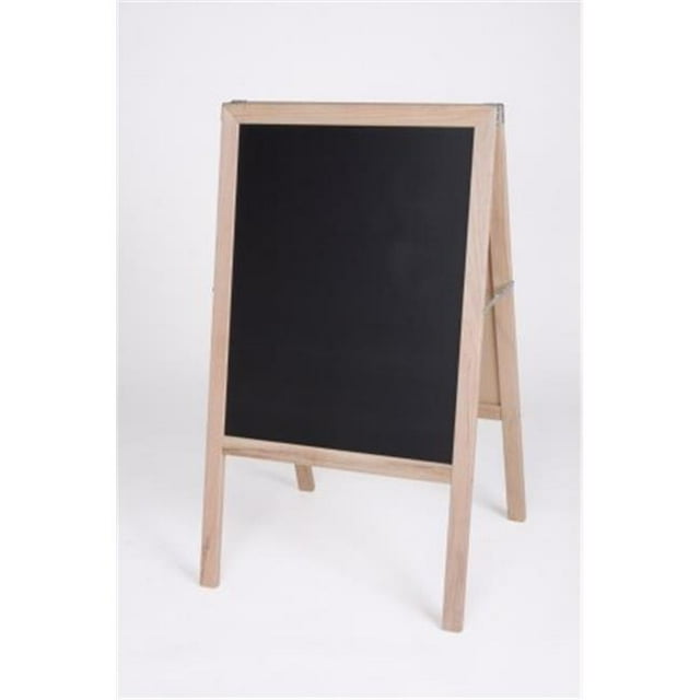 Crestline 312BB Marquee Easel - Natural Hardwood Two Black Chalkboards