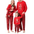 thumbnail image 4 of Jumpingount Pijamas de Navidad Holiday Family Plaid Printed Sleepwear Long Pijama Niños 8-9 años Jumpingount AP004024-05, 4 of 6