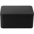 thumbnail image 1 of Angoily Rectangular Tin Box Metal Tin Box with Lids, Metal Empty Box Container Portable Tea Storage Containers for Tea Candy Candle Jewelry, Black (13x8x6cm), 1 of 8