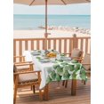 thumbnail image 2 of Outdoor Tablecloth with Umbrella Hole for Patio/Picnic/Party/Camping, Summer Leaves Waterproof Table Cloth Rectangle Table Cover Washable, Green Leaf Country Botanical Pastoral (60"x 84"), 2 of 8
