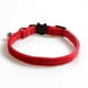 thumbnail image 1 of Zhuge Collar para gatos con hebilla ajustable, de seguridad, suave, para perros pequeños o gatos, color rojo aterciopelado, 1 of 4