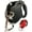 Black, variant on Enthusiast Gear Retractable Dog Leash with Locking Carabiner for Large and Medium Breeds | Heavy Duty