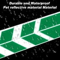 thumbnail image 5 of Unique Bargains Front Fender Arrow Sticker Decoration Motorcycle Warning Reflective Tape Waterproof Pet Reflective Material Green 1 Pcs 34 cm x 5.5 cm, 5 of 6