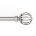 thumbnail image 1 of Mainstays 1/2" Nickel Macey Cage Adjustable Curtain Rod Set, 28"-48", 1 of 6
