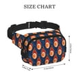 thumbnail image 4 of Fotbe American Football and Fire Flames Cangurera Cuadrada con Estampado de Doble Capa, Bolsa de Cintura Ajustable Mini para Hombres y Mujeres, 4 of 9