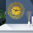 thumbnail image 4 of Reloj de Pared con Caligrafía Creativa, Reloj de Pared Acrílico para Sala de Estar, Dormitorio, , Decoración Eid Ramadan, Batería No In , De Oro 30x30cm Soledad Reloj de pared, 4 of 8