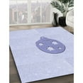 thumbnail image 2 of Ahgly Company Indoor Rectangle Patterned Lavender Blue Area Rugs, 2' x 4', 2 of 6