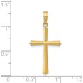 thumbnail image 5 of 14K Yellow Gold Cross Pendant (30 X 16) Made In Peru c4237, 5 of 6