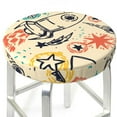 thumbnail image 3 of Lsque Rockets Round Bar chair cushion covers Velvet Fabric Premium Comfort Protects from Scratches and Stains for 14-17 Inch Chair- 12 inch, 3 of 7