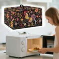 thumbnail image 2 of Whosucclay Rooster Chicken Flower Print Scratch Resistant Microwave Oven Cover Dust Oil Proof Machine Protector Decorative Kitchen Appliance Cover 20.9" x 15.7" x 12.4"inches-L, 2 of 7