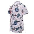 thumbnail image 3 of SHIXIAOO Chemise à Revers d'Été pour Homme pour Imprimé Rétro à Manches Courtes T-Shirt Court Ensemble de Compression pour Homme, 3 of 8