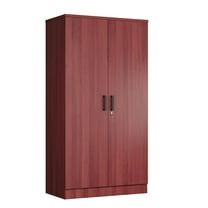 Woodpeckers Furniture And Mattress Harmony Collection Wood Two Door Armoire Wardrobe Cabinet (Mahogany)