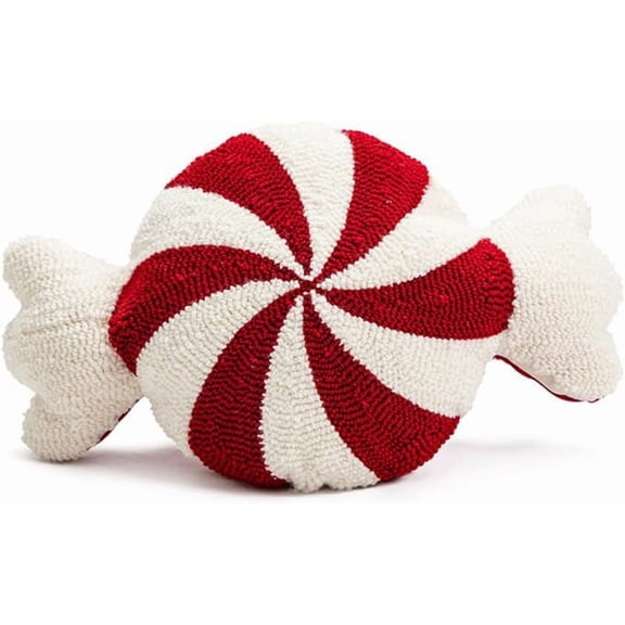 Christmas Candy Pillows,Winter Thick Plush Sofa Cushion,Christmas Bedroom Decor,Christmas Lollipop Pattern Throw Pillow for Cushion Sofa