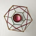 thumbnail image 4 of DOLITY Metal Hexagon Shaped Geometric Design Tea Light Votive Candle Holders, Iron Small, 4 of 6