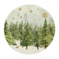 thumbnail image 2 of Lekihaqq Christmas Snowman Round Placemat Insulated Holiday Dining Table Mat Kitchen Dinner Party Decor Festive Winter Table Setting Protective Coaster, 2 of 6