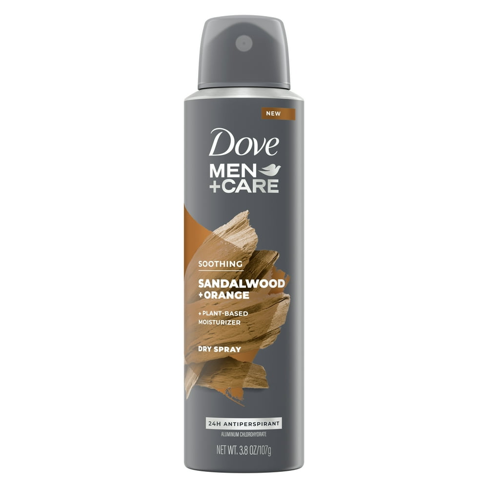 Dove Men+Care Antiperspirant Dry Spray Sandalwood & Orange, 3.8 oz