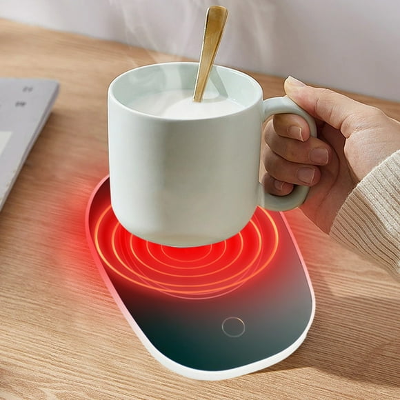 Tapis Chauffant Thermique, Tapis Chauffant Automatique à Température Constante 55°C, Tapis Chauffant à Induction pour Lait Café, Panneau Chauffant pour Tasse, Tapis Chauffant Économe en Énergie pour Maison Bureau