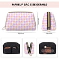 thumbnail image 5 of Gaeub Heart Buffalo Plaid Printed Travel Cosmetic Bag,Makeup Bag, Large Capacity Toiletry Bag for Women, Portable Pouch Make Up Organizer with Zipper and Divider, 5 of 8