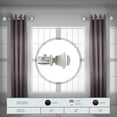 thumbnail image 2 of Satin Nickel Curtain Rod Set - 18 Inch Steel Rods with Resin Finials - Set of 2, 2 of 4
