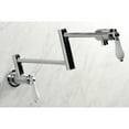 thumbnail image 4 of Kingston Brass KS4101PL Metropolitan Two-Handle 1-Hole Wall Mount Pot Filler Faucet in Polished Chrome, 4 of 8