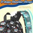 thumbnail image 5 of Police and Black Car Black Pattern 17" School Backpacks for Teens,Waterproof Oxford Fabric,S-Shape Padded Straps for School,Travel,Hiking,Camping, 5 of 6