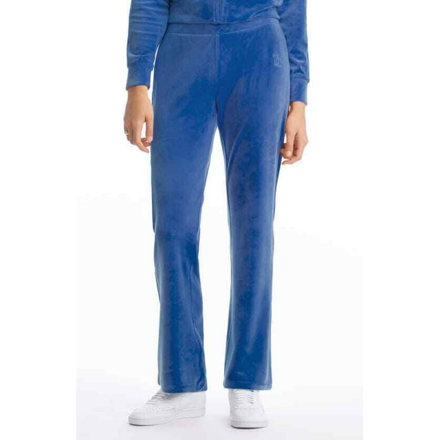 Juicy Couture Plus Size Velour Track Pants Ming Blue ( 2X )