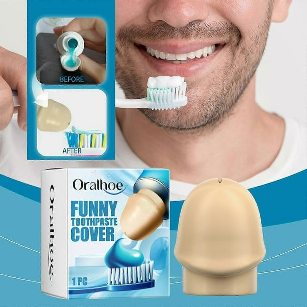Self Sealing Toothpaste Caps, Toothpaste Dispenser, Dustproof Toothpaste Topper, Funny Prank Toothpaste Squeezer