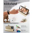 thumbnail image 4 of OCASE - Funda tipo cartera compatible con iPhone 13, de piel sintética, con tarjetero, función atril y bloqueo RFID [Carcasa interior de TPU a prueba de golpes], 6,1 pulgadas (2021) (Albaricoque, 4 of 8