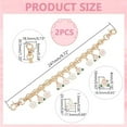 thumbnail image 3 of 2Pcs 9.72" Purse Chain Strap Decorative Bag Chains Flower Bag Charm Chain Purse Handle Metal Bag Chain Extender DIY, 3 of 5