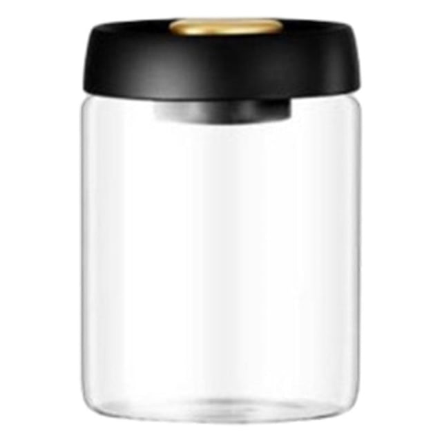 Cateissary Frasco sellado al vacío para granos de café frescos, contenedor de almacenamiento hermético y duradero, versátil de calidad Cocina y Comedor 900ml
