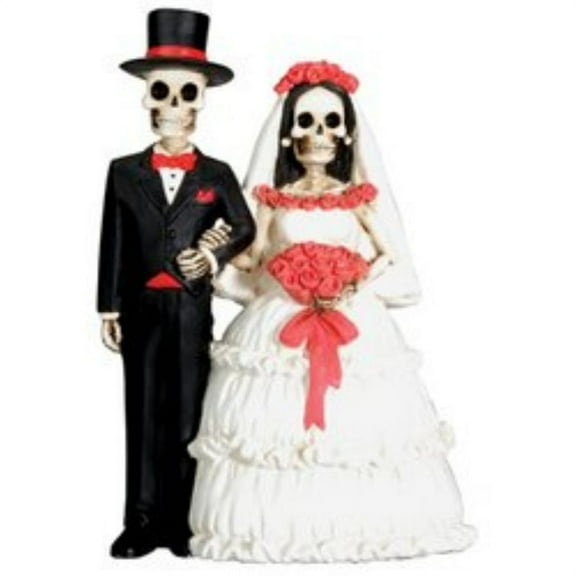 Wedding Skeleton Couple Dia de los Muertos Day of the Dead Figurine