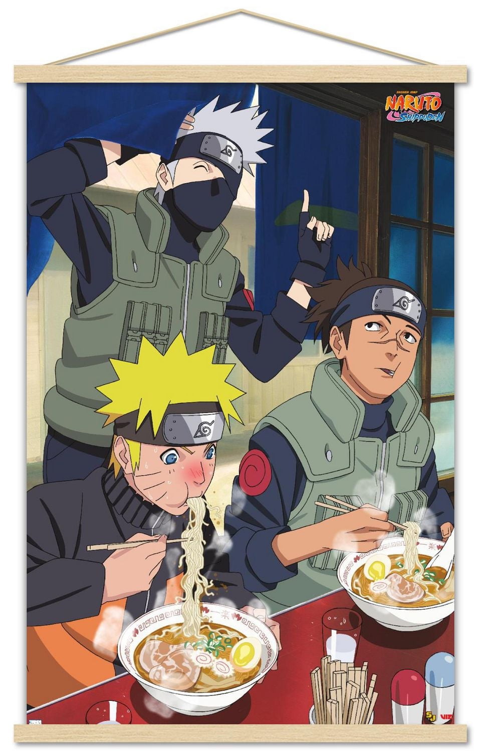Naruto Shippuden - Food Wall Poster, 22.375" x 34" Framed