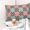 thumbnail image 4 of Salouo Colorful Checkered Pattern Pillow Cases,1PC Pillow Covers with Envelope Closure Decorative Pillow Case for Bed Couch,Pillows Not Included-14"x20", 4 of 6