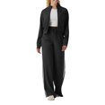 thumbnail image 5 of Womens Track Pants with Zipper Pockets Loose Straight Leg Sweatpants 30" Petite/Regular/Tall Black XL, 5 of 6
