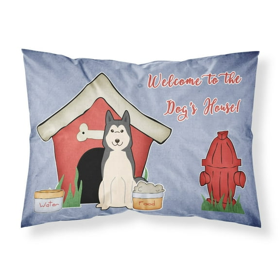 Dog House Collection West Siberian Laika Spitz Fabric Standard Pillowcase