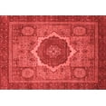 thumbnail image 1 of Ahgly Company Machine Washable Indoor Rectangle Oriental Red Modern Area Rugs, 7' x 9', 1 of 4