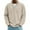 Khaki, variant on Mens Quarter Zip Sweater Trendy Fall Winter Thick Mock Neck Pullover Ribbed Knit Casual Big and Tall Regular Fit Lightweight Polo Sweaters Khaki XXL