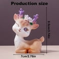 thumbnail image 3 of UYUH Handmade Resin Deer Figurine with Glitter Accents Car Dashboard Decor for Animal Lovers, Cute Birthday Gifts for Girls & Christmas Ornament for Home Accent, 3 of 5