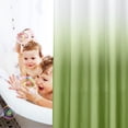 thumbnail image 5 of Inosoo Green Ombre Fabric Shower Curtain, 72"x 72" Heavy Duty Green and White Gradient Shower Curtain Bathroom Set (13 Pieces ), 5 of 9