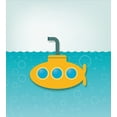 thumbnail image 3 of Yellow Submarine Duvet Cover Set, Illustration of Submarine with Bubbles Below the Sea Pattern, Decorative 2 Piece Bedding Set with 1 Pillow Shams, Twin Size, Earth Yellow Pale Blue, by Ambesonne, 3 of 3