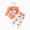 Z140-Orange, variant on Cdudpw Newborn Baby Girls Clothes Ribbed Ruffled Romper Floral Pants Headband Infant Outfit Set(Z140-Wine)