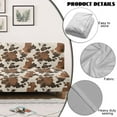 thumbnail image 4 of Xoenoiee Brown Cow Pattern Stretch Futon Cover Armless Sofa Cover Sofa Bed Slipcover Futon Couch Cover Furniture Protector with Elastic Bottom Feature Thick Soft Jacquard Fabric, 4 of 7