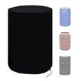 thumbnail image 1 of Table Cover Waterproof Round Patio Cool Bar Table Cover with Drawstrings, Fade Resistant Fabric for Cocktail Coffee Outdoor Furniture Side Tables, Black（There is only one protective bag）, 1 of 5