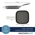 thumbnail image 3 of Rachael Ray Cook + Create Hard Anodized Nonstick Deep Grill Pan, 11 inch, Black, 3 of 9