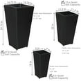 thumbnail image 4 of Sunnydaze Assorted Square Outdoor Black Rattan Planter with Liner 3-Count, 4 of 9