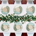 thumbnail image 7 of Ryvnso Christmas Trees View Round Plate Mats Dining Table Placemat Set of 4 for Holiday Decoration, 7 of 7