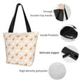 thumbnail image 3 of Bingfone Funny Chicken Women Shoulder Tote Bags Casual Bag Ladies Shopping Handbag, 3 of 6