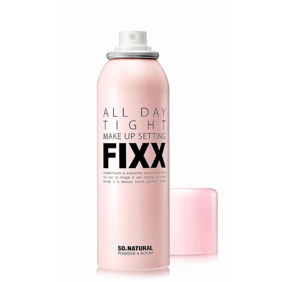 SONATURAL All Day Tight Make Up Setting Fixer – Award-Winning Makeup Setting Spray, Ultra-Fine Mist for Long-Lasting Wear – With Centella, Tea Tree & Lemon Extracts – Korean Skincare, 2.53 fl oz