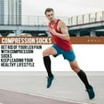 thumbnail image 2 of FORIEVIC Women Men Work Compression Over the Calf Socks 7 Pack, 2 of 6